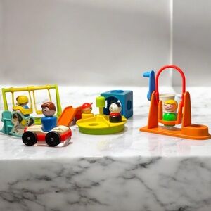 Lot of Fisher-Price Little Playground Swings Rocking Horse And more.